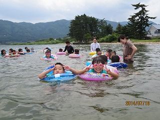 琵琶湖合宿：甲西あかつき保育園写真